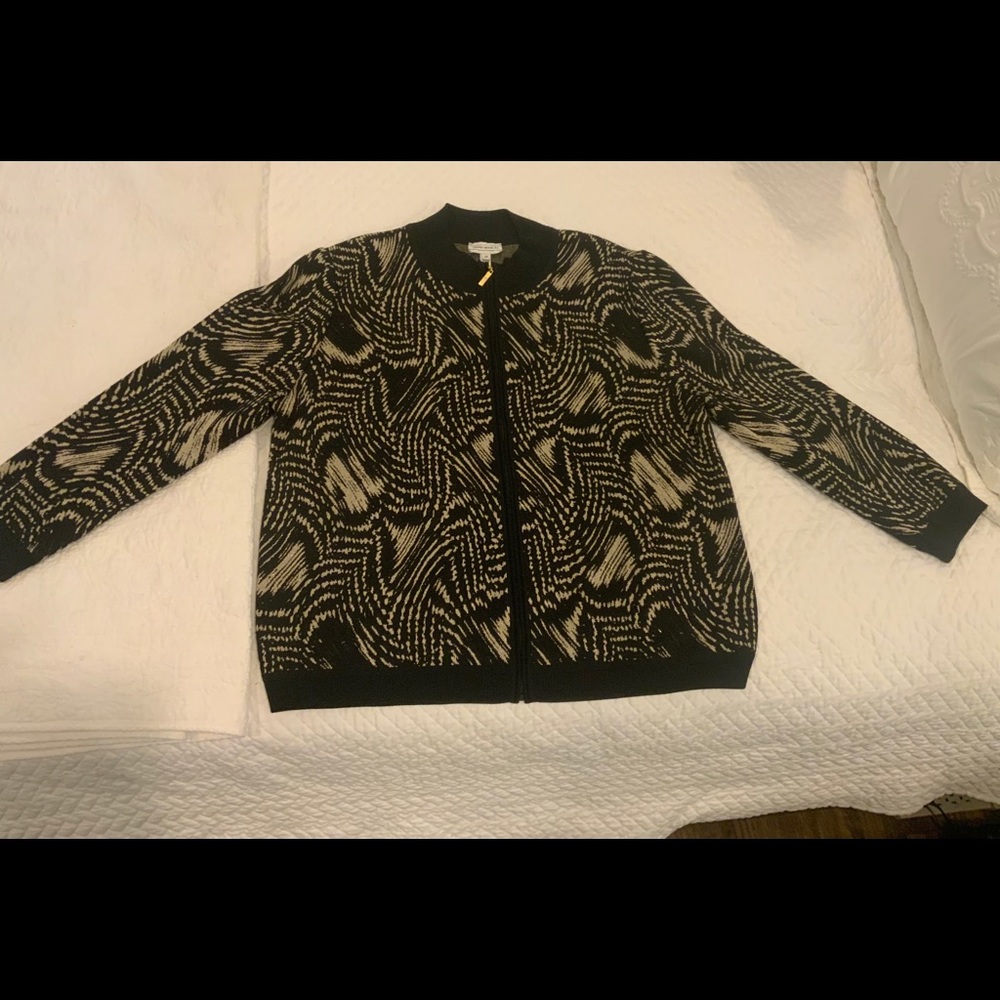 ST JOHN SPORT WOOL BLEND CARDIGAN